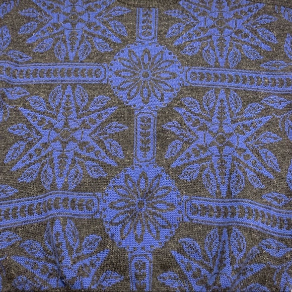 Vintage Virgin Wool Geo Snowflake Crewneck Sweater - Picture 2 of 5